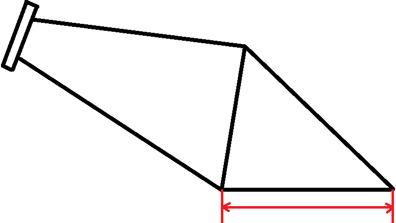 Длина нижних (цепных) перьев велосипеда